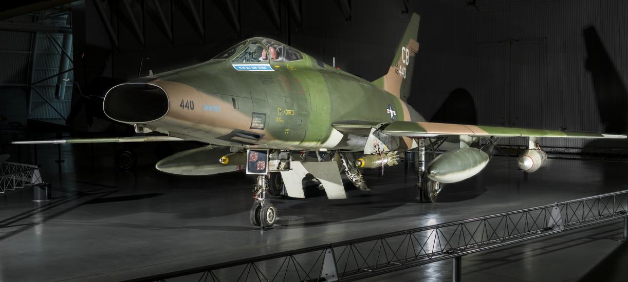 A camouflaged airplane